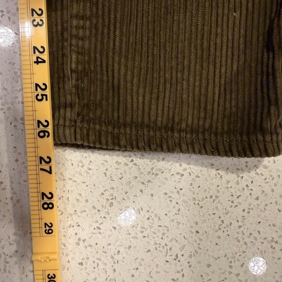 Old Navy Slouchy Straight Button Fly Corduroy Overalls Women 4 Utility Workwear - Picture 7 of 7